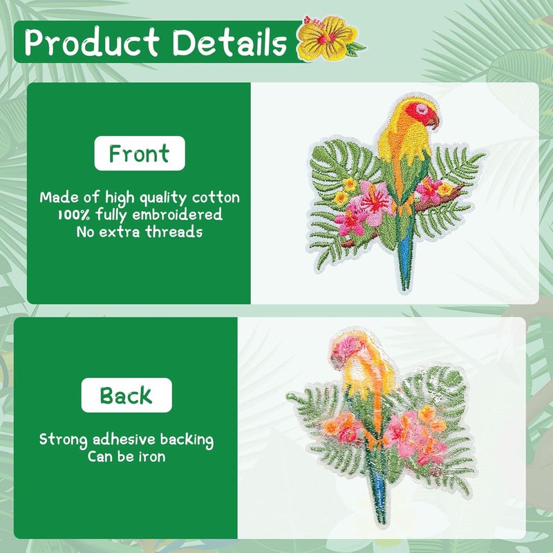 RF-patch 32 Pcs Summer Beach Iron on Patches, Embroidered Summer Iron on/Sew on Patches for Clothes, Hats, Dress, Backpacks - Image 4